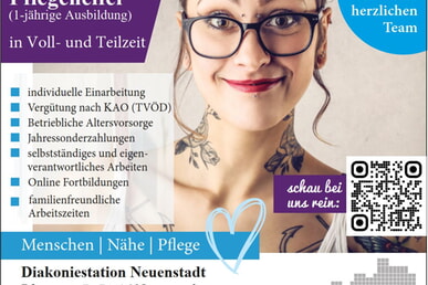 Pflegekr&auml;fte in Vollzeit/Teilzeit f&uuml;r Neuenstadt